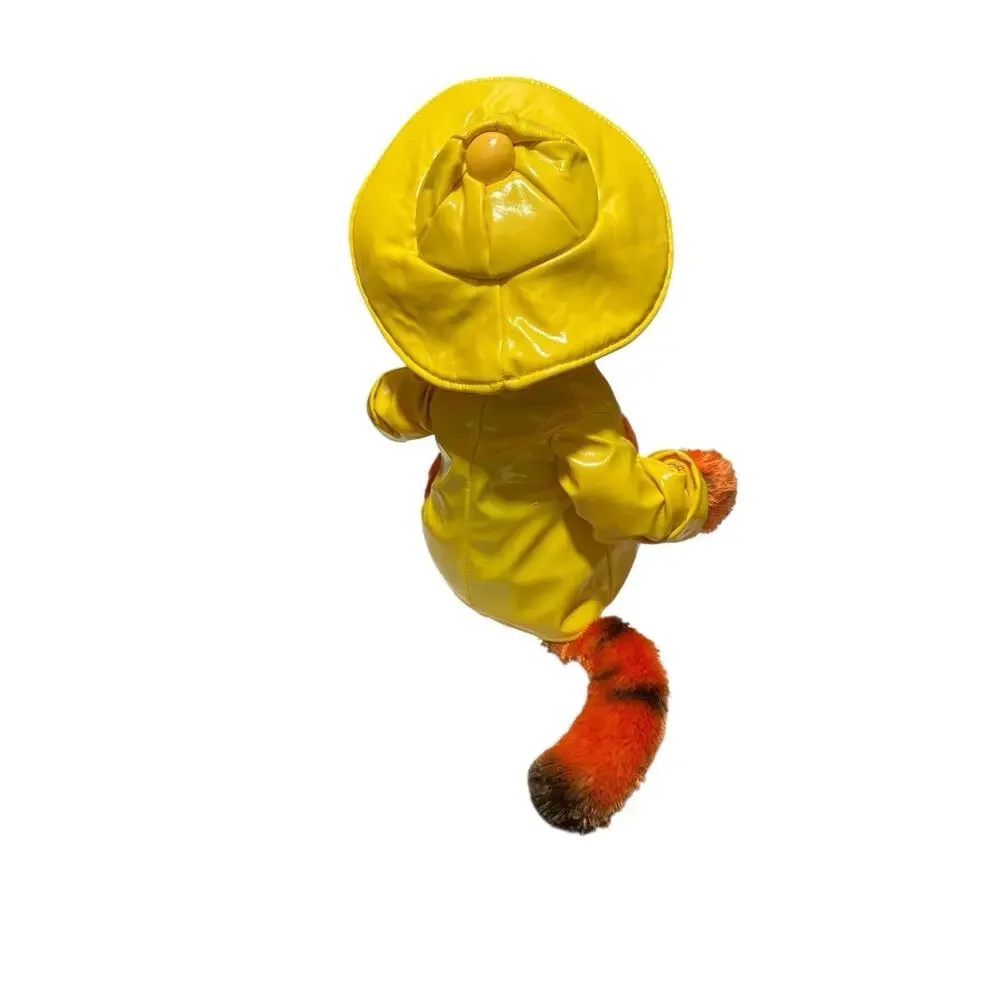 The Disney Store Winnie The Pooh Rainshop Tigger 10” Stuffed Plush Rain Coat